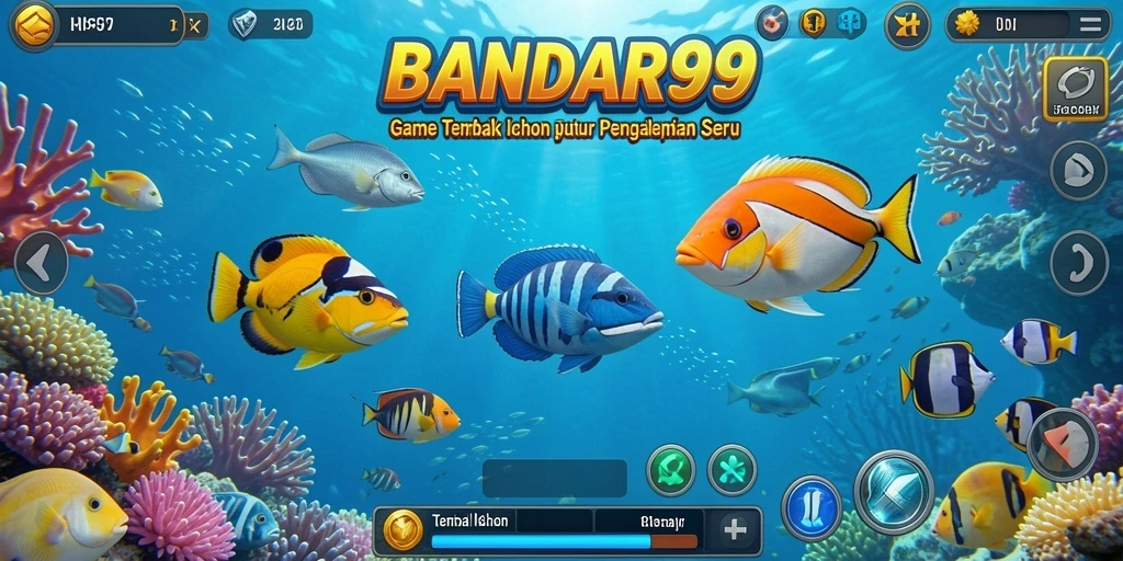 Tangkapan layar aksi seru dalam game Tembak Ikan BANDAR99.