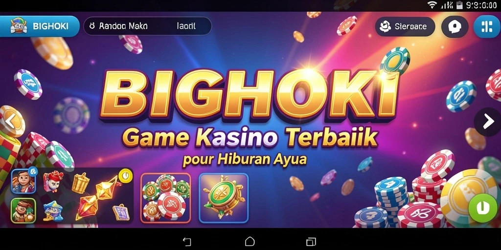 Screenshot BIGHOKI yang menampilkan gameplay seru kasino.