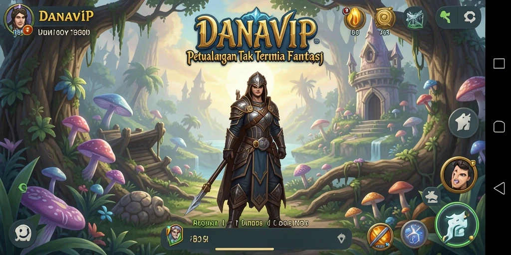 Tampilan gameplay <strong>DANAVIP</strong> yang menampilkan eksplorasi seru dan tantangan menarik.