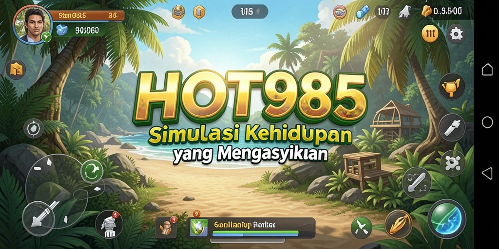 Tampilan gameplay menarik dalam HOT985 yang menunjukkan interaksi karakter.