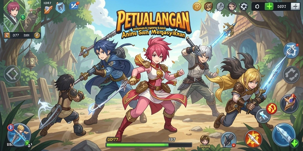 Screenshot IDR77 menampilkan aksi karakter dalam dunia anime yang menawan.