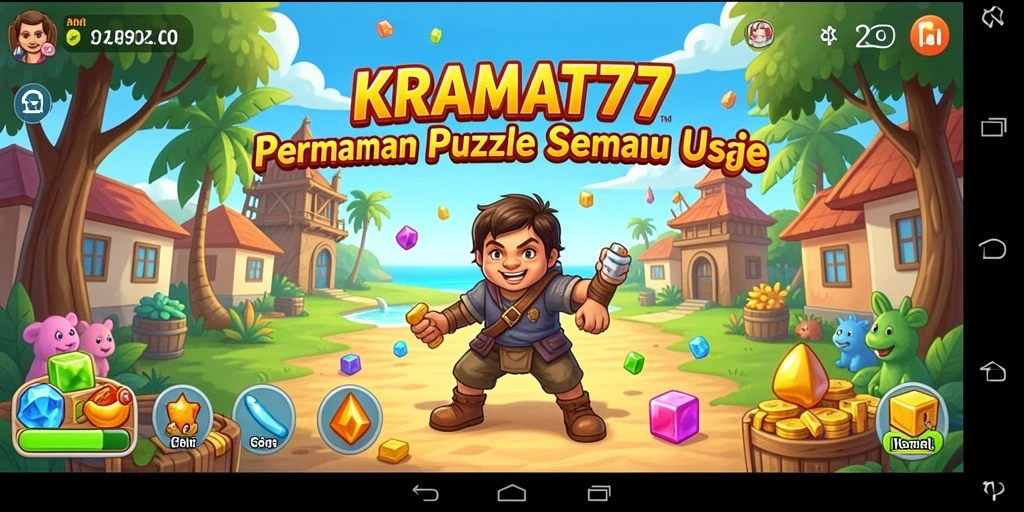 Gameplay KRAMAT77 dengan tantangan puzzle yang menarik.