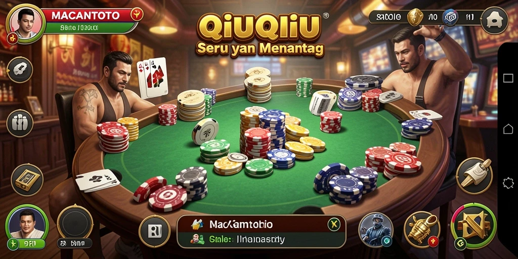 Tampilan menarik dari gameplay QiuQiu di MACANTOTO.