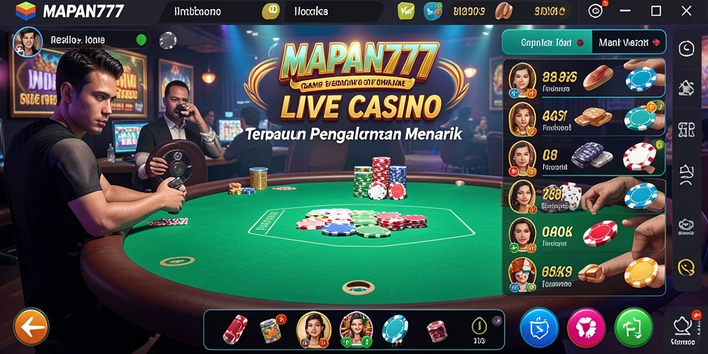 Tampilan gameplay Live Casino yang menarik dan interaktif.