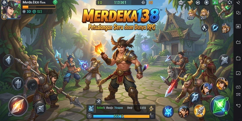 Tampilan gameplay seru dari MERDEKA138 dalam dunia RPG.