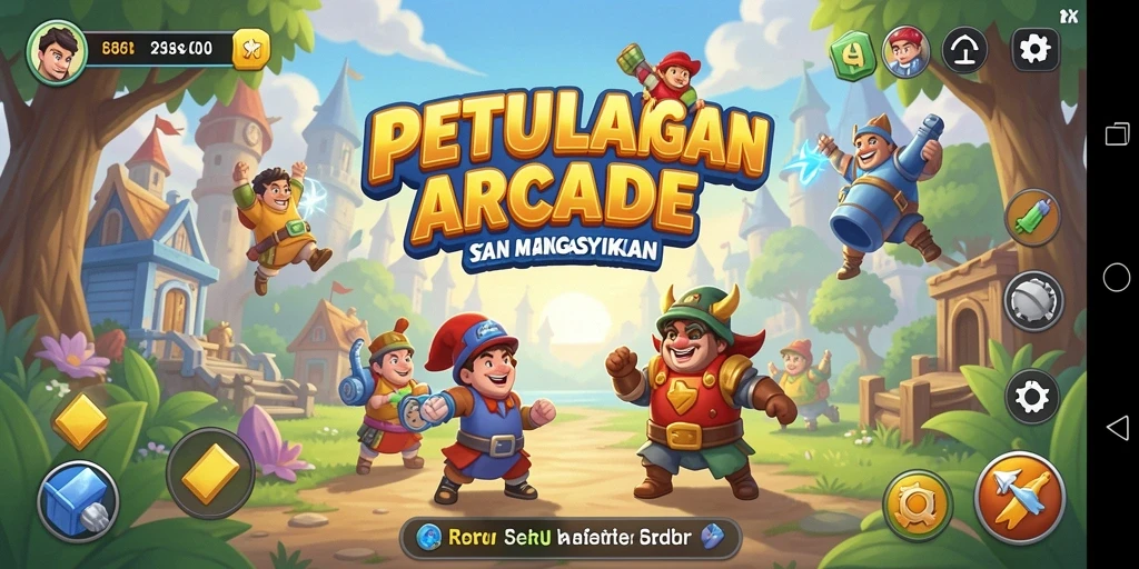 Tampilan menarik dari gameplay seru RPWIN1 yang menantang.