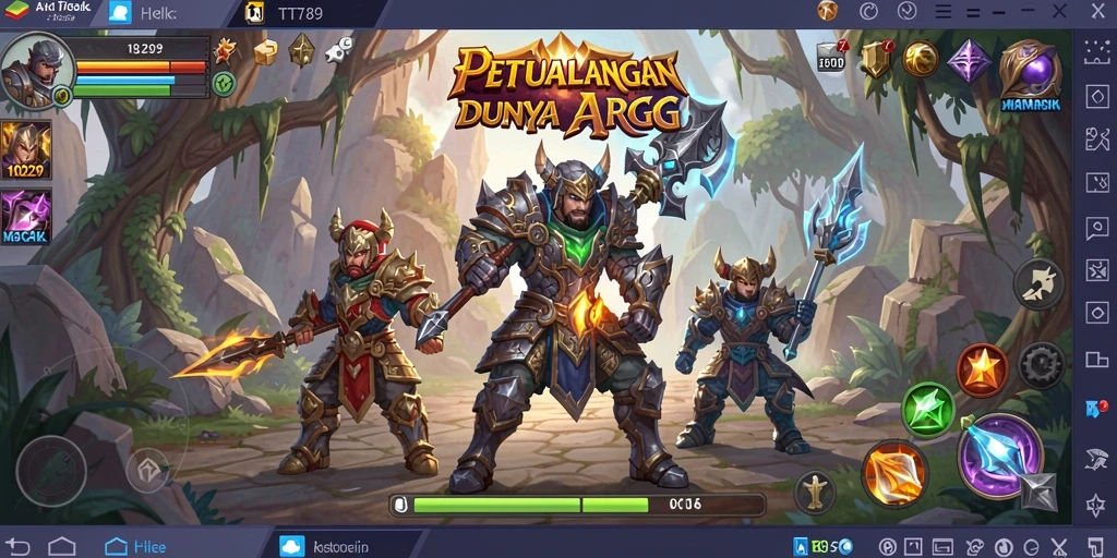 Screenshot dari TT789 menampilkan aksi thrilling dalam pertempuran ARPG.