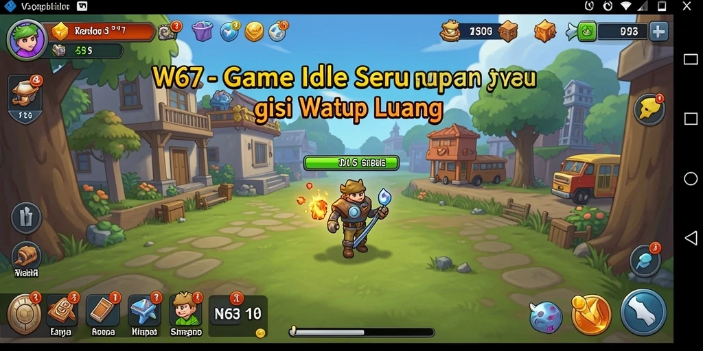 Tampilan gameplay W67 yang menarik dan santai.
