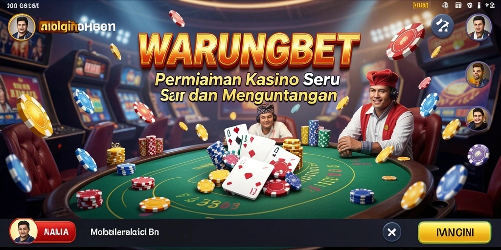 Tampilan gameplay menarik di aplikasi Kasino WARUNGBET.