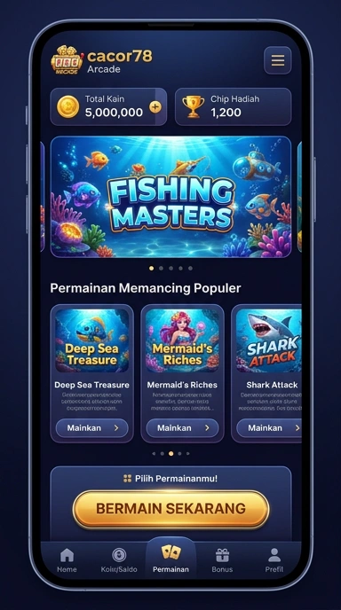 Screenshot dari aplikasi utama cacor78 yang menunjukkan antarmuka pengguna yang intuitif.